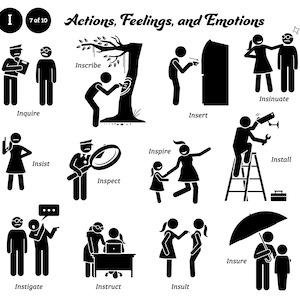Stick Figures Man Mensen Stickman Silhouet Actiewerkwoorden I Vector SVG PNG EPS Cliparts Clip Arts Zwart Pictogram Teken Symbool Grafische pictogrammen
