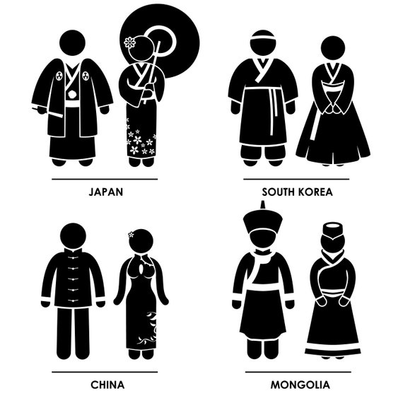 East Asia Japan South Korea China Mongolia Man Woman National