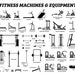 Fitness Exercise Cardio Muscle Building Machines Equipment Weights ...
