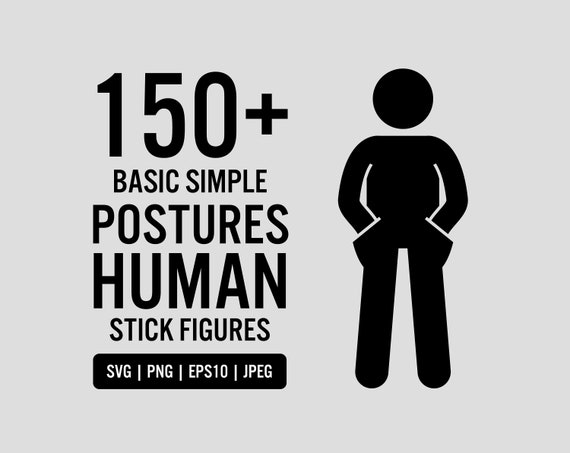 One Hand Raised Stickman Vector PNG & SVG Design For T-Shirts