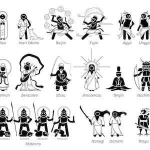 Japan Japanese Kami God Gods Goddess Goddesses Deity Deities Lord Asia ...