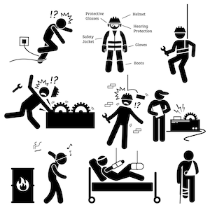 Occupational Safety Health Worker Accident Hazard Injury Protection Hard Hat Helmet Danger Risk Download Sign Symbols Icons PNG SVG Vector