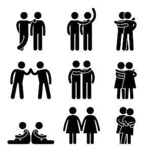 Gay Lesbian Boyfriend Girlfriend Best Friend Friendship People Partner Team Teammate Love Homosexual Man Woman Couple Duo PNG SVG Vector