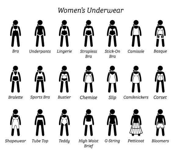 Women Lady Girls Female Underwear Lingerie Undergarments