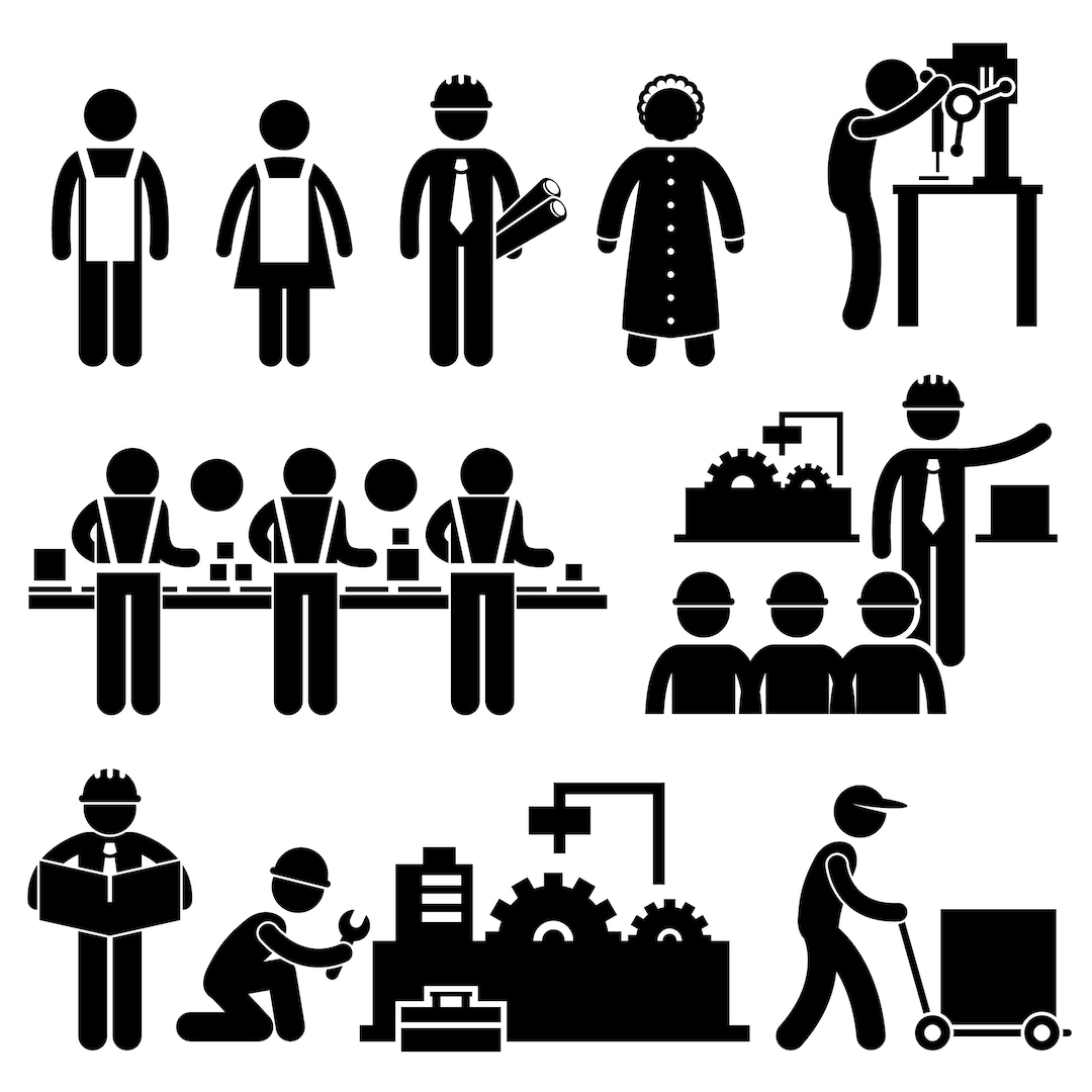 Factory Worker Industry Industrial Mill Workshop Manufacturer Engineer ...