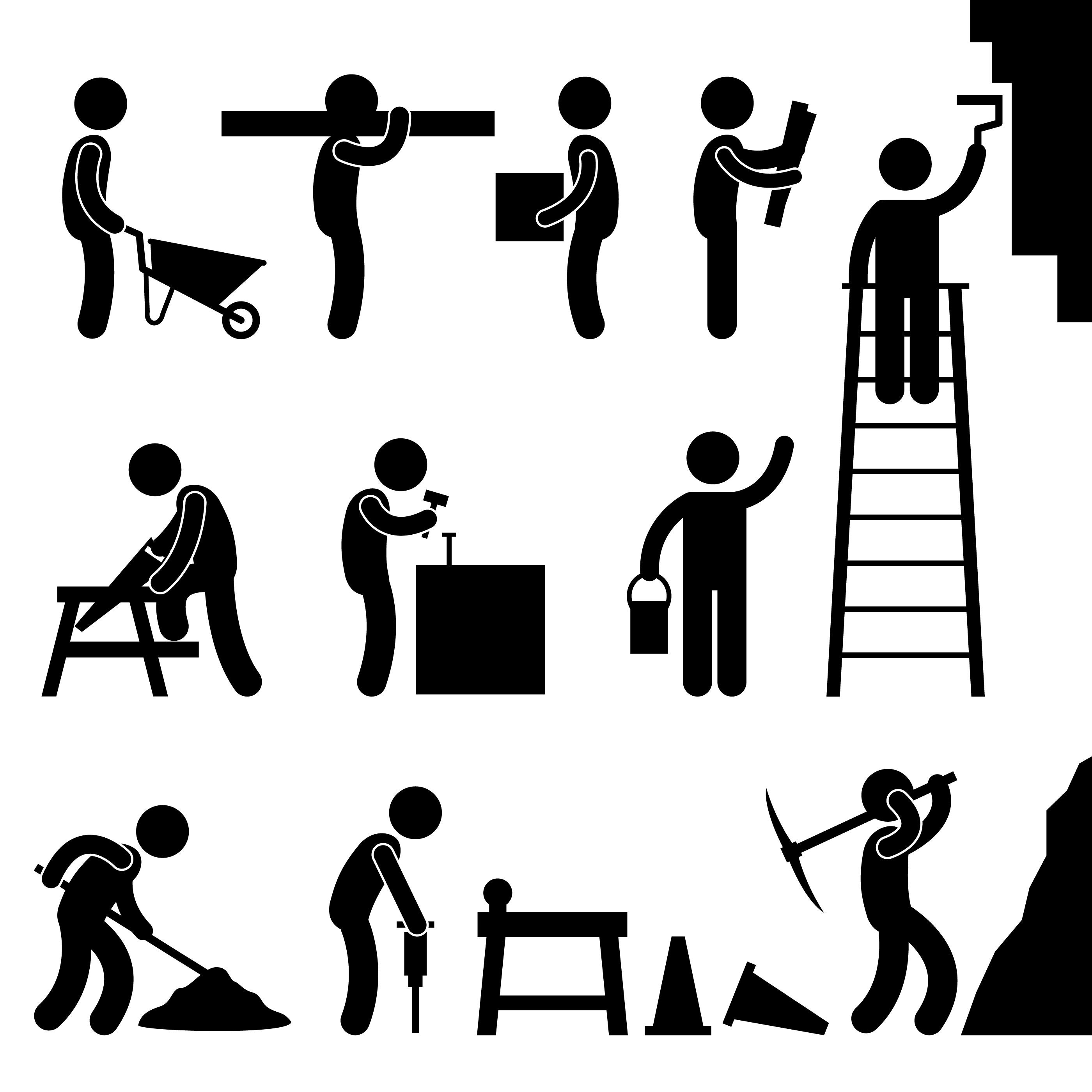 Construction, equipment, markers, work, worker, workers, wsd icon -  Download on Iconfinder