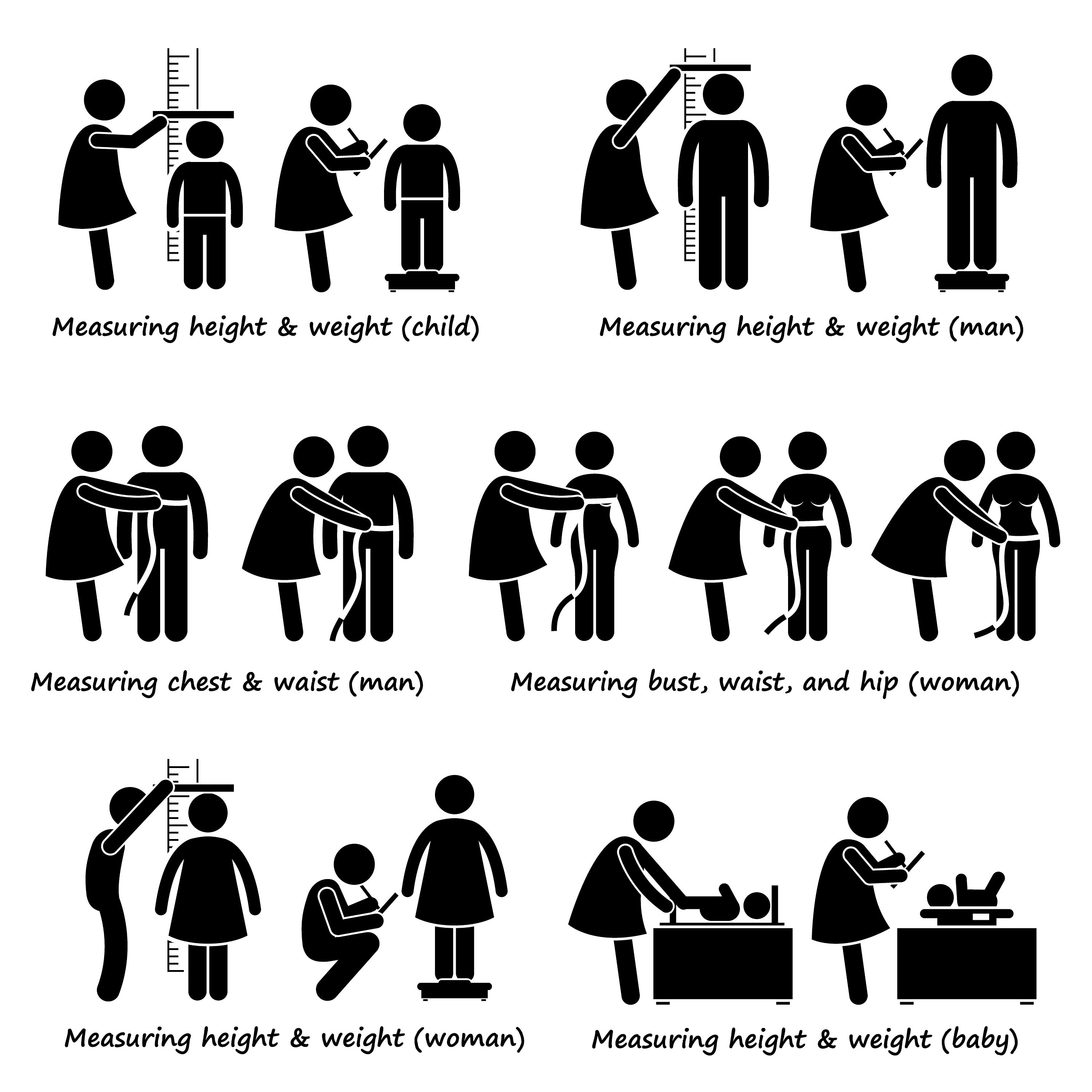 Measure BMI Body Mass Index Height Weight Size Baby Child Etsy Australia