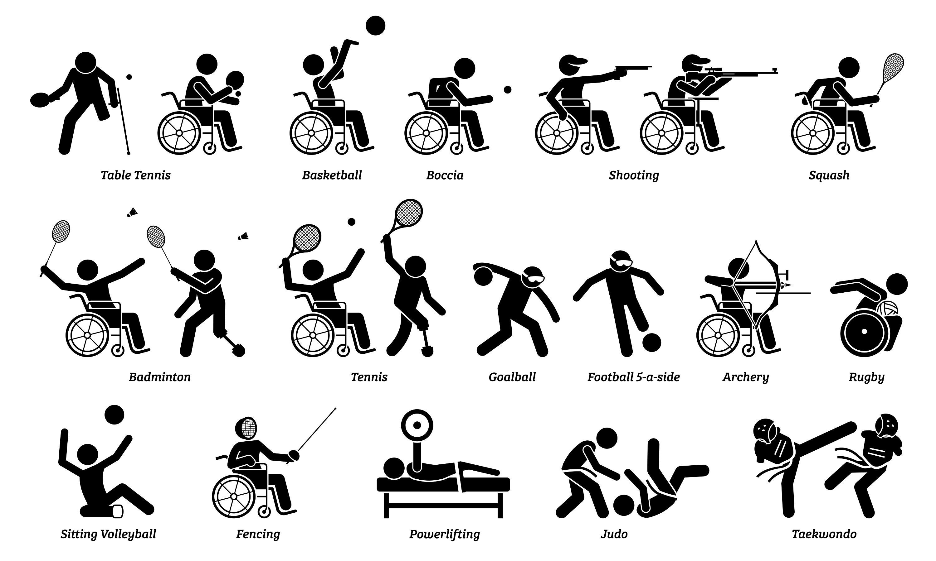 Disabled Indoor Sports Games Handicapped Athlete Table Tennis - Etsy Norway