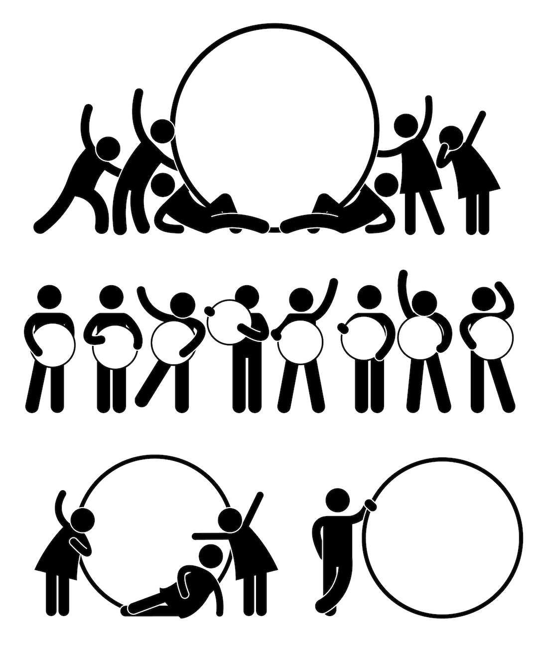 Buy People Community Marketing Group Business Friend Friends Harmony  Holding Round Empty Blank Banner Circle Poster Download Icon PNG SVG Vector  Online in India - Etsy, image size:1080x1296