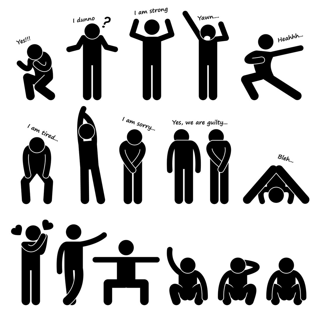 Stick Figure Stickman Stick Man People Person Poses Postures Sitting Sit  Down Squat Body Languages Pictogram Download Icons PNG SVG Vector