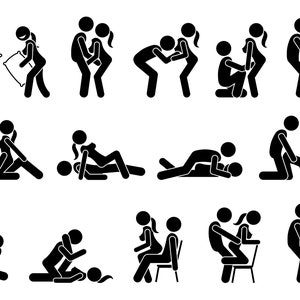 Sex SVG, sexuelle Positionen EPS, Vorspiel Vektor, Fick Positionen PNG, Sex Silhouette, Kama Sutra Set, Kamasutra Bundle, Fetisch Cartoon, Orgasmus