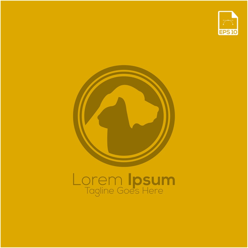 Vector Logo Pet Illustration Animal Icon Design Symbol Etsy