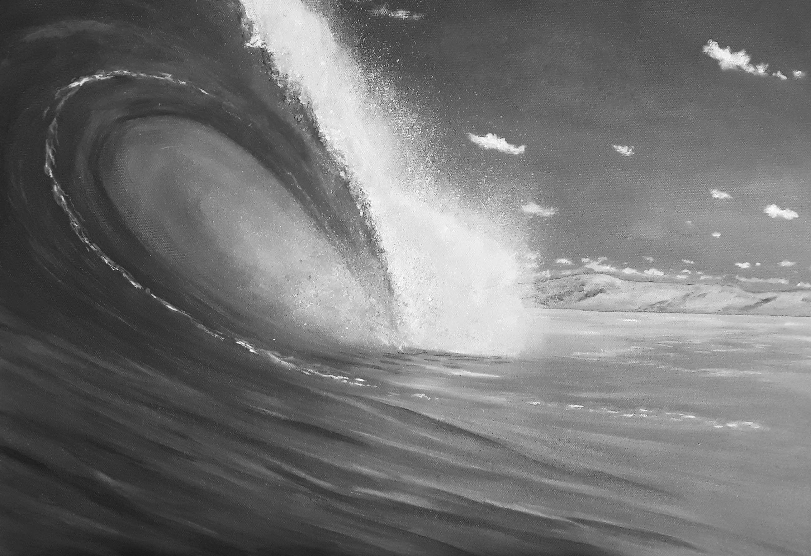 Etsy - Peinturesmer Blanc Tableau Mer Noir Et Vague Océan Impression Sur Toile David Quant Artiste Peintre Peinture Marine