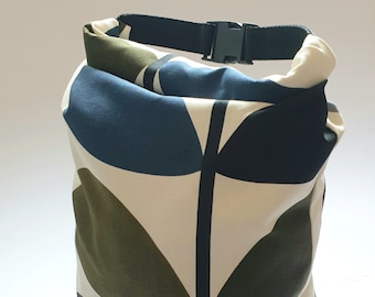 Borsa per il pranzo in cotone, borsa per il lavaggio con chiusura arrotolabile, borsa da nuoto stile borsa asciutta, borsa da picnic, borsa per rifiuti zero, custodia da viaggio