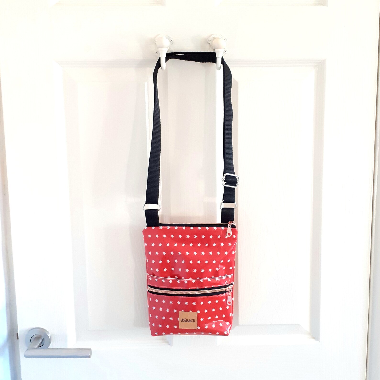 Red Cross Body Bag Women's Waterproof Handbag Zipper Etsy UK