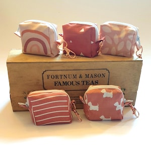 Earpod Pouch: Pink Earbud Case with Keychain