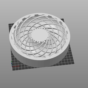 digital FILE stl: Abha coil 12 count mold casting whirpool POE for tpe half 20cm 7.87in frame marko dds printing