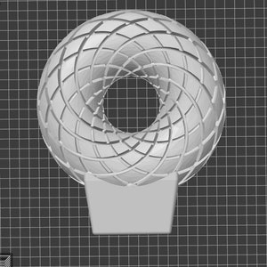 digital FILE stl fbx: abha coil frame container box base whirpool POE 18.52cm 7.29in vibration wave scalar torsion marko generator swirl