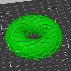 digital FILE stl fbx: whole abha coil frame whirpool swirl POE 8.29cm 3.26in vibrational wave scalar torsion marko generator printing