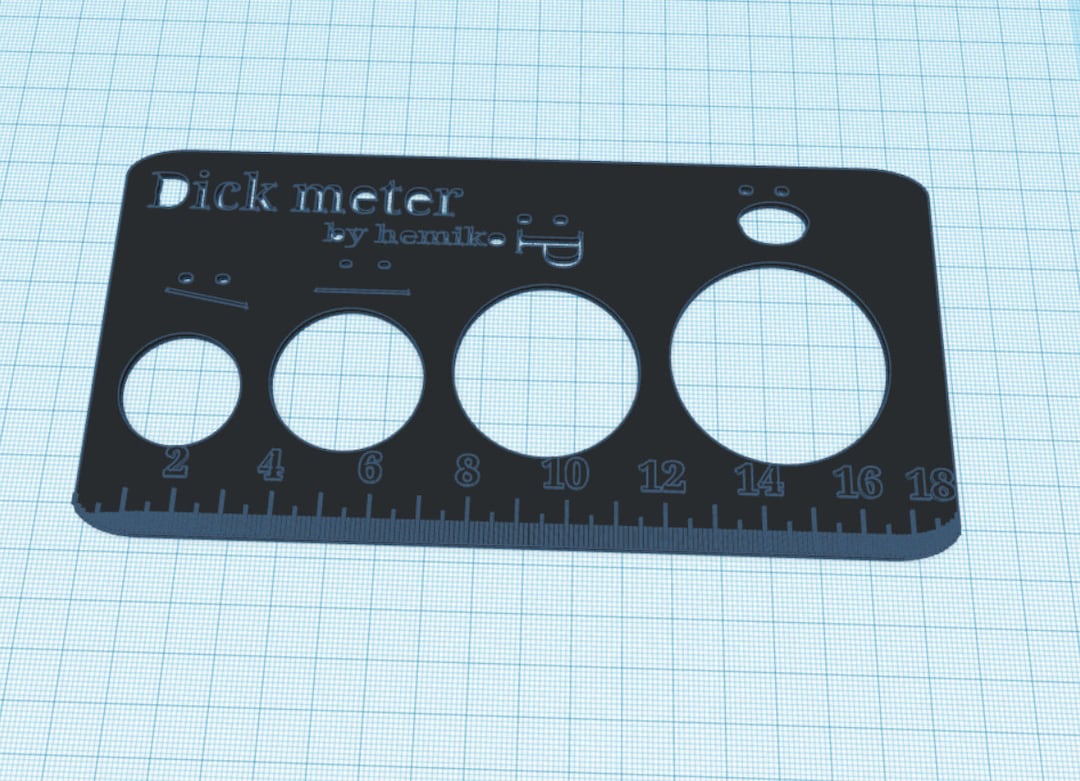 Only STL File: Penis Dick Ruler Meter 3d Printed Fun Party Joke Prank Personal Tool Printing Cnc ...