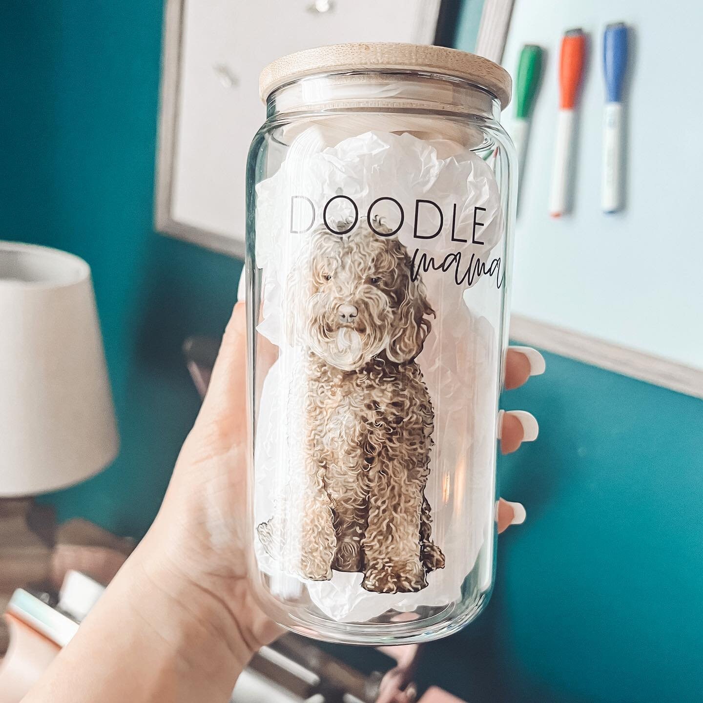Golden Doodle Mama PNG Sublimation Tumbler Wrap Dog Watercolor - Etsy