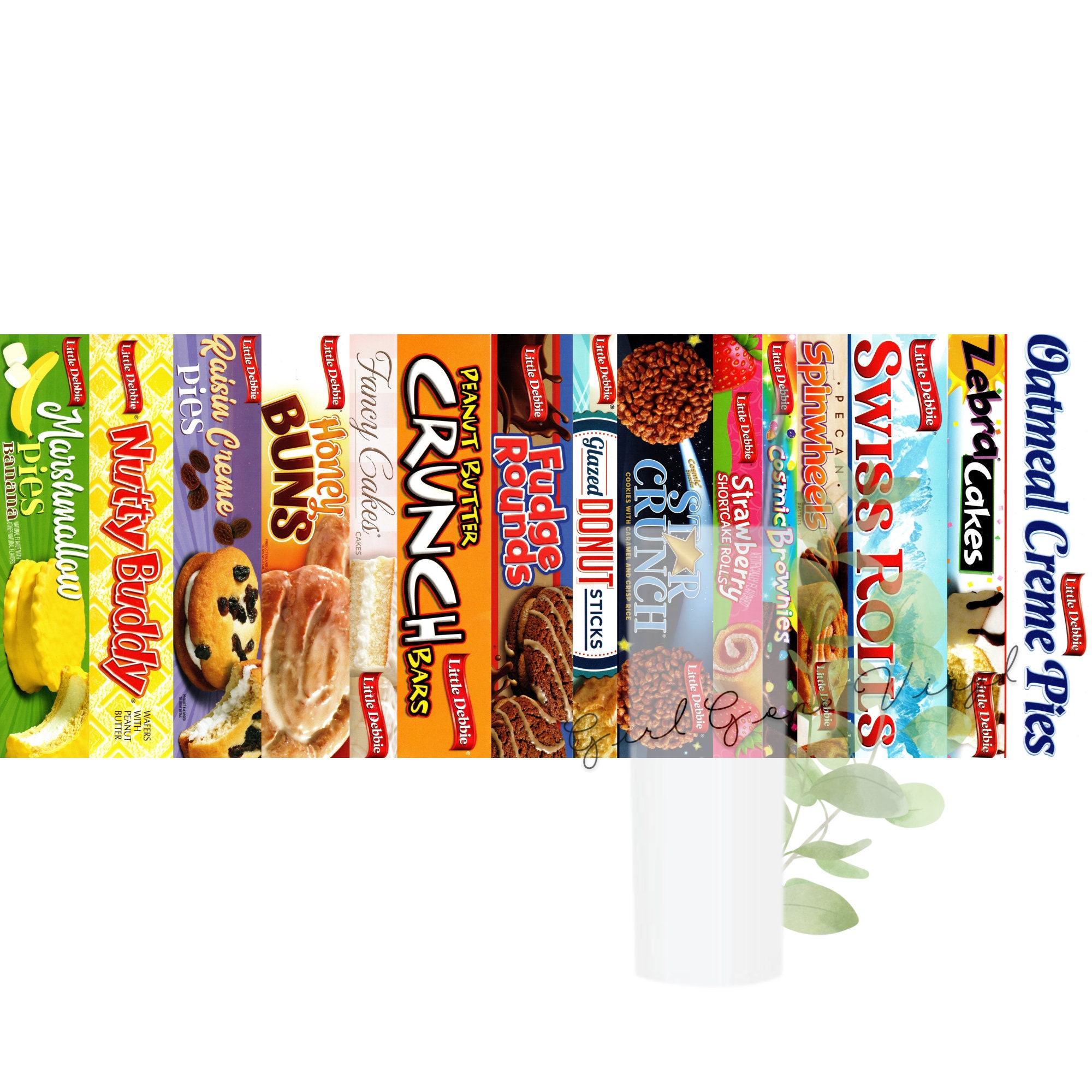 Little Debbie Snacks PNG Tumbler Wrap Sublimation