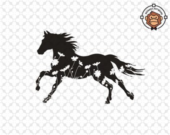 Free Free 301 Floral Horse Svg Free SVG PNG EPS DXF File