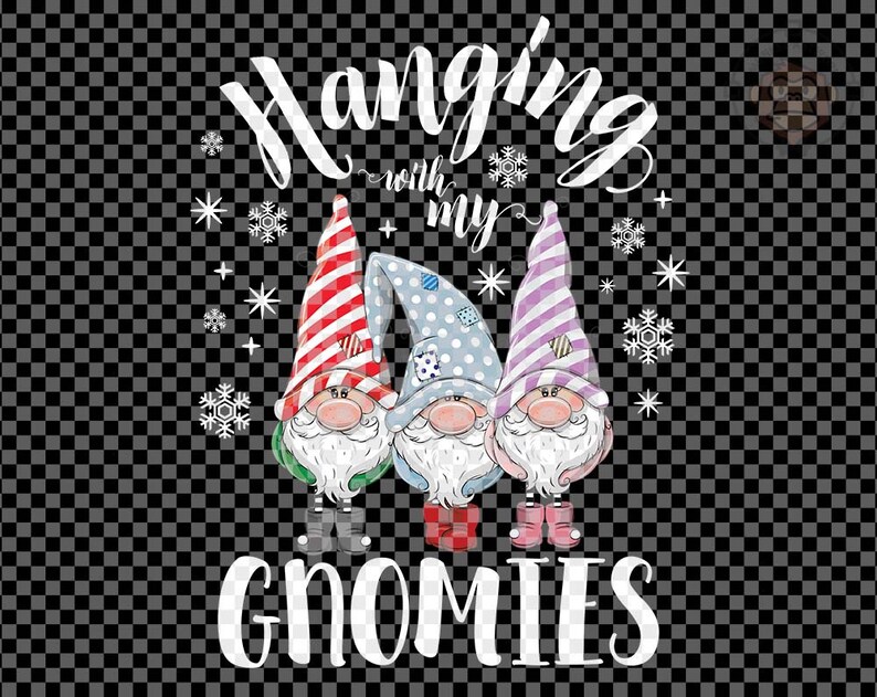 Hanging With My Gnomies Svg Gnome Svg Christmas Gnome Svg ...