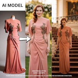Servicio de fotografía con modelos de IA / Maquetas de ropa realistas / Exhibición de atuendos de moda