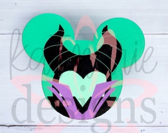 Maleficent Maus Kopf Stanley Topper: Acryl Deckel, Strohhalm Zubehör