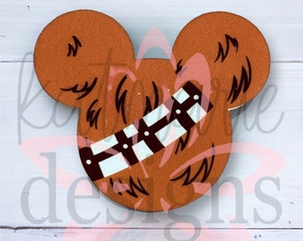 Furry Fighter Mouse Head-badgehaspel: verwisselbare acryltopper