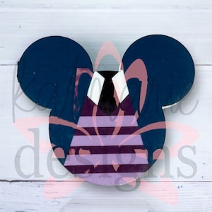 Dumb Humans Butler Inspired Mouse Head Badge Reel
