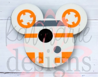 Badgehaspel droid-muiskop: verwisselbare acryltopper
