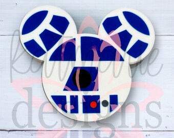 Badgehaspel droid-muiskop: verwisselbare acryltopper