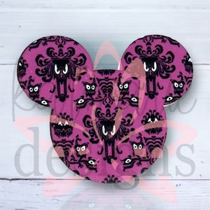 Haunted Mansion Mouse Head Badge Reel: Interchangeable Acrylic Topper