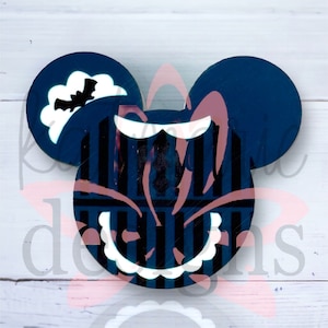 Haunted Mansion Mouse Head Badge Reel: Interchangeable Acrylic Topper