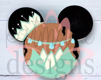 Tiana Stanley Tumbler Topper: New Orleans Prinzessin Maus Kopf, H2.0 (20/30/40 oz)