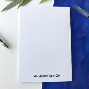 Kleines Notizbuch Flamingo, A6 Notizbuch, illustriertes liniertes Notizbuch, kleiner Notizblock, handgemachtes Briefpapier, Strumpffüller, süße Geschenke Bild 3