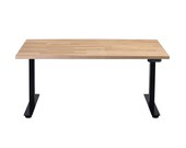 Oakdesk - Electric Adjustable Wooden Standing Desk With Premium Oak Tabletop