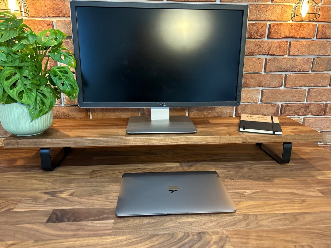 Oakdesk Dual Monitor Stand Large Monitor Riser Perfect for Etsy