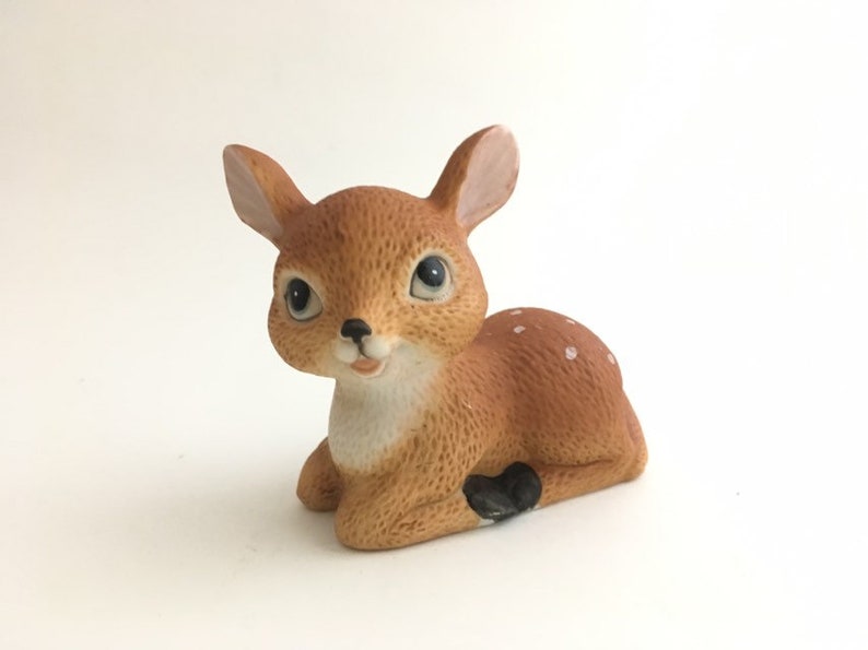 Vintage Homco Deer Fawn Figurine Etsy