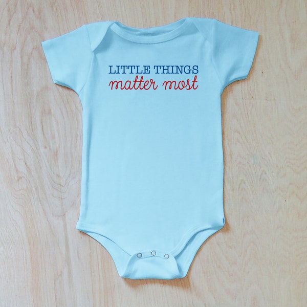 Little Things Matter Most Cute Baby Onesie, Adorable Infant Romper, Newborn Essential, Baby Shower Gift,  Baby Clothing, Gender-Neutral