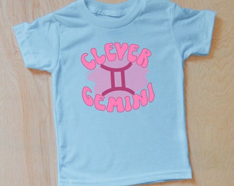 Cosmic Chromatics Paint Swatch Zodiac T-Shirts in Playful Bubble Font