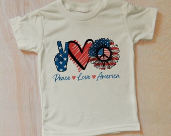Good Vibes Fourth of July T-Shirt: Patriotic Kid's Clothes