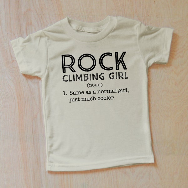 Kids Rock Climbing Girl T-Shirt