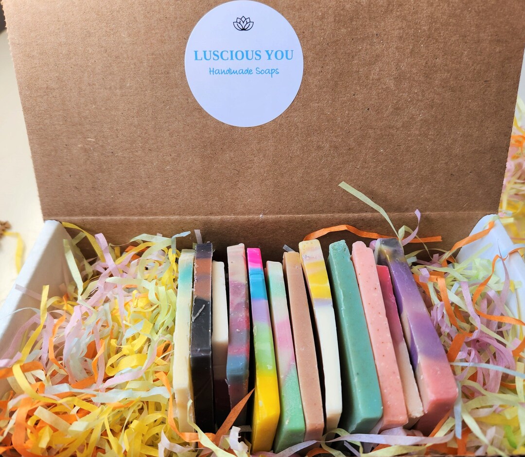 Sampler Pack 10 Samples of Handmade Soap, Sample Different Soaps