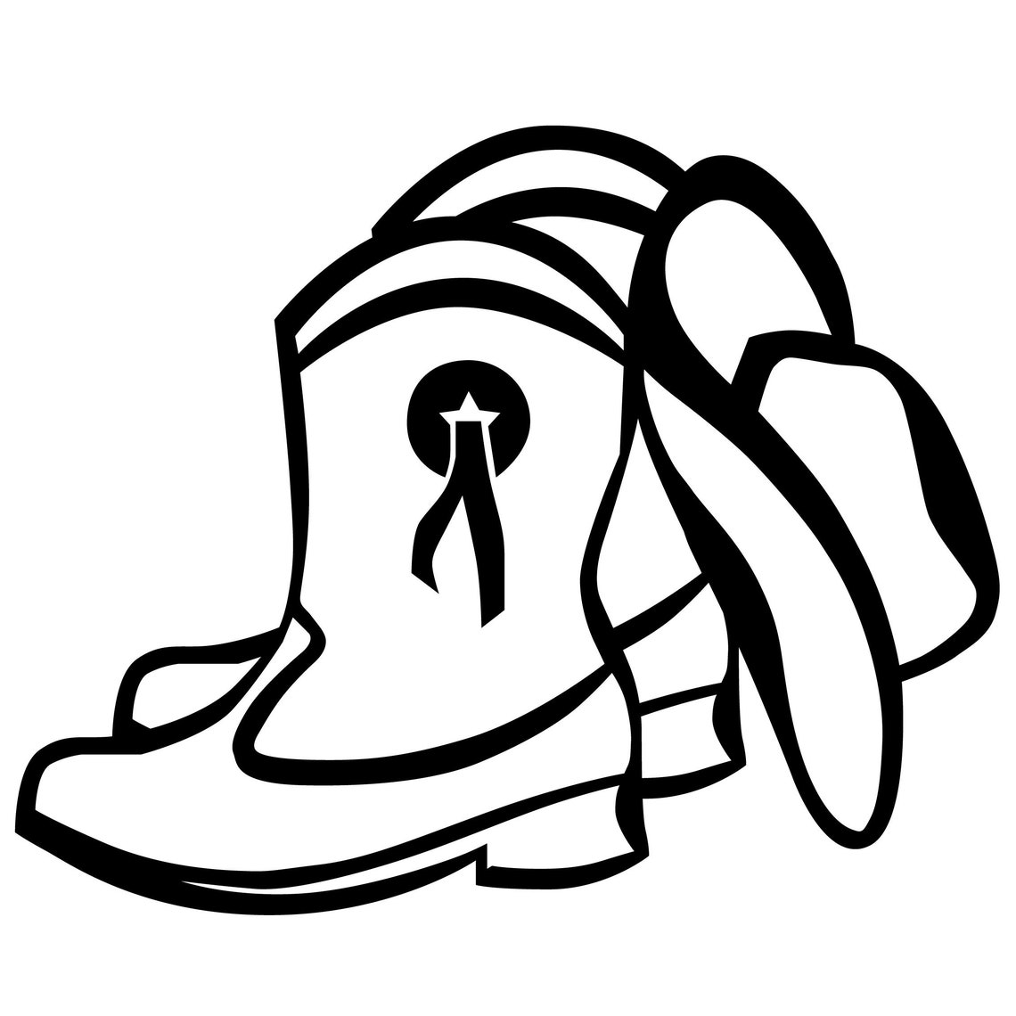 Drill Team Boot SVG Etsy