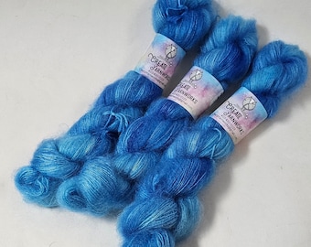 Blue Skies in Kid Mohair/Silk Blend Lace Weight Yarn