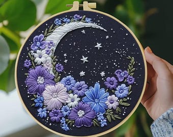 Dark Moon Embroidery Kit