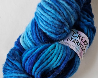 Blue Skies in 100% Superwash Merino Super Bulky Yarn